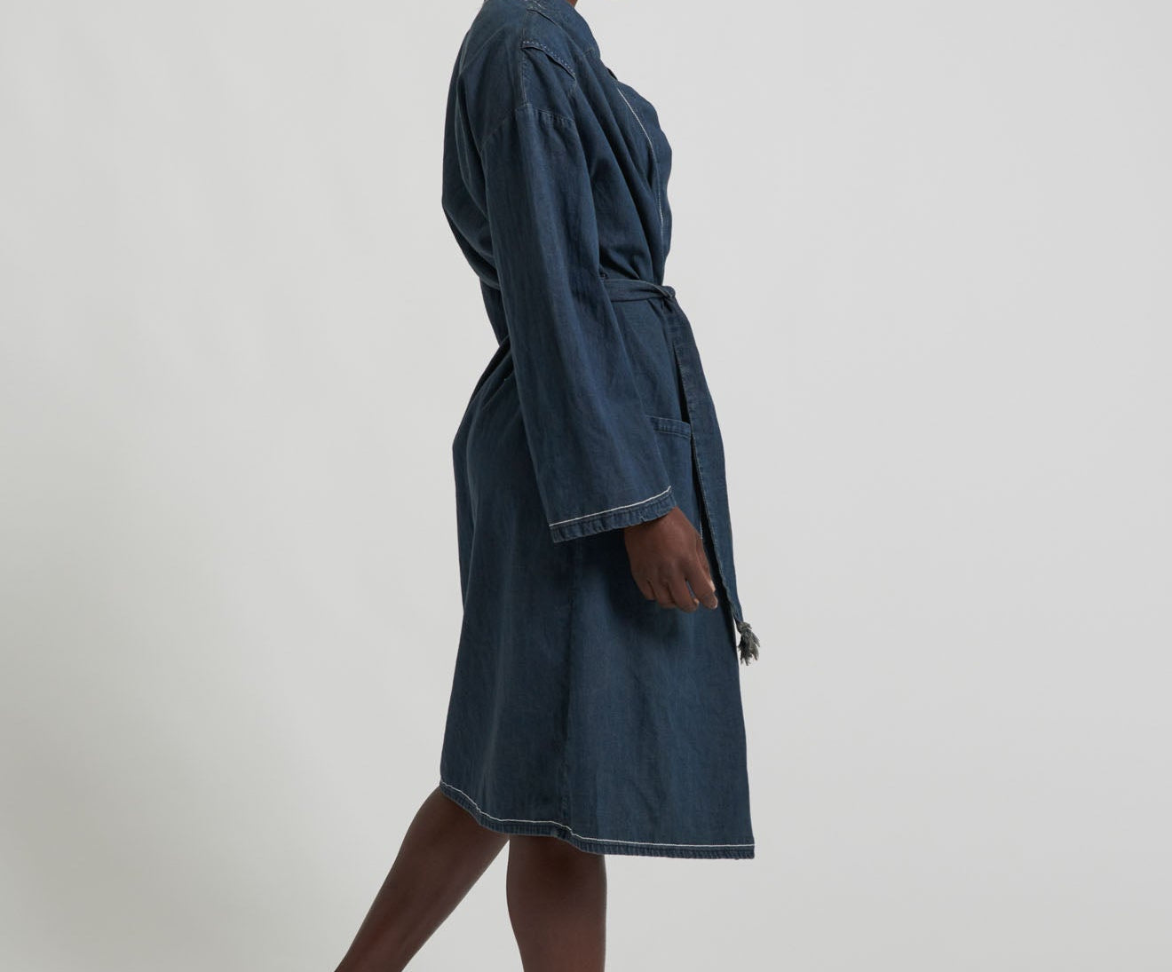 MIDNIGHT DENIM ROBE