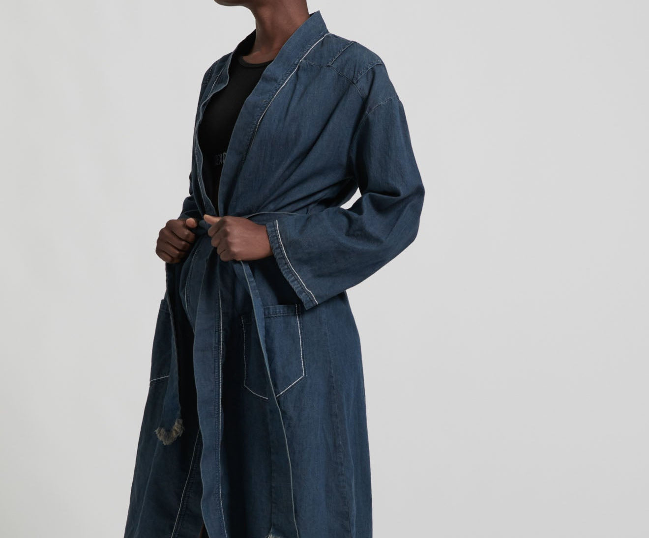 MIDNIGHT DENIM ROBE