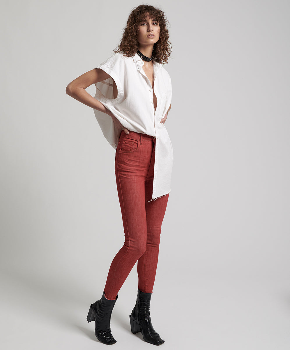 Products VIONA RED FREEBIRDS II SUPER HIGH WAIST SKINNY JEANS