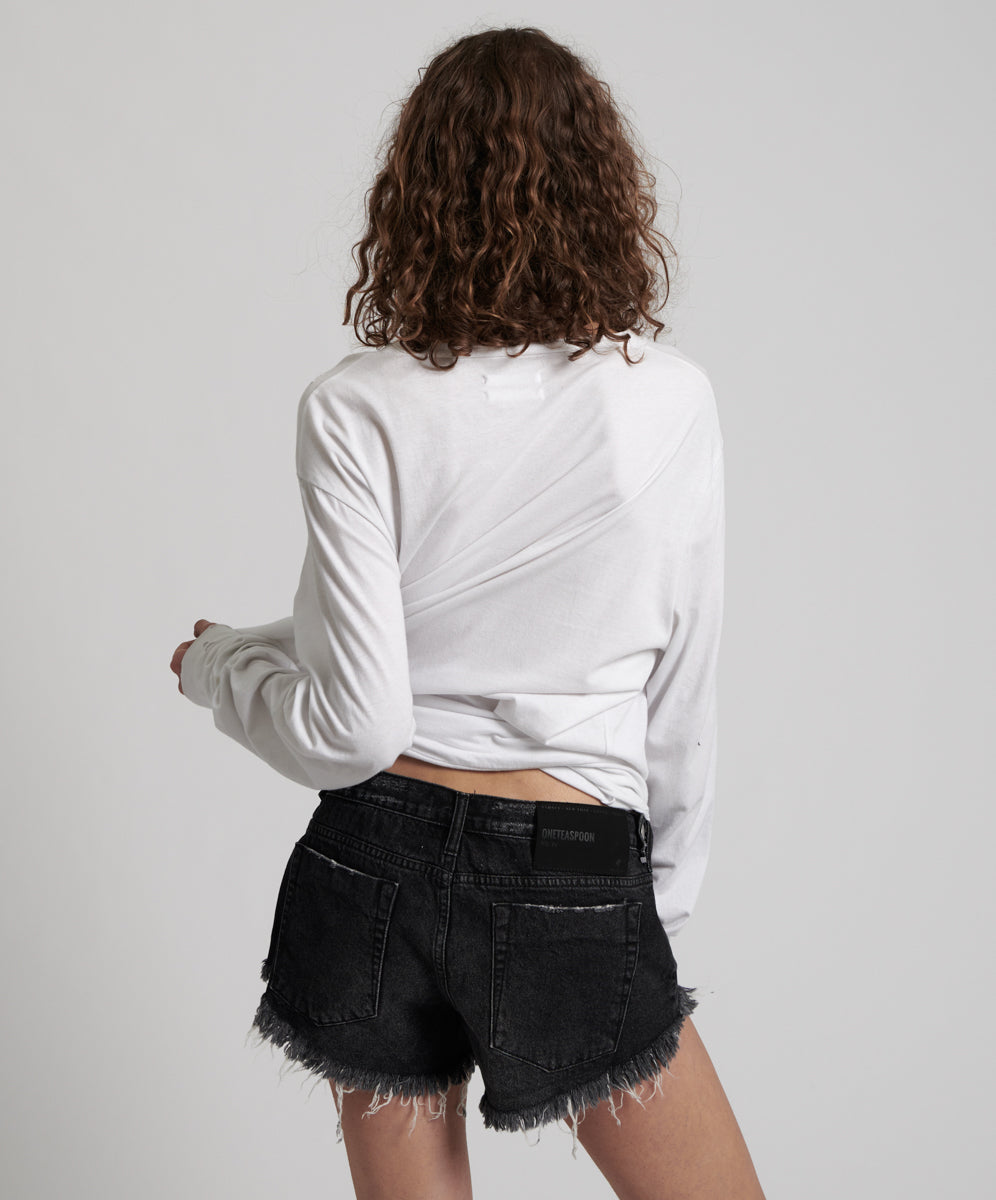 BLACK SEA NO. 2S LOW WAIST MINI DENIM SHORT