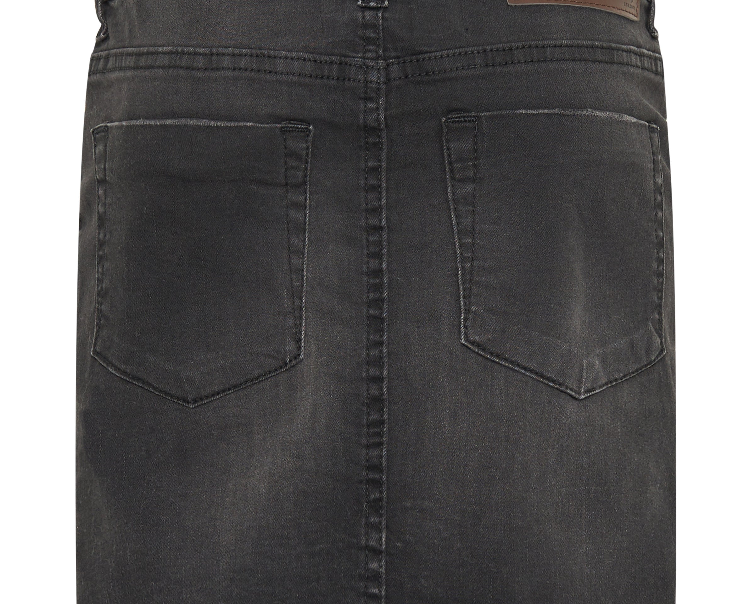 2020 High Waist Mini Denim Skirt - Black Punk