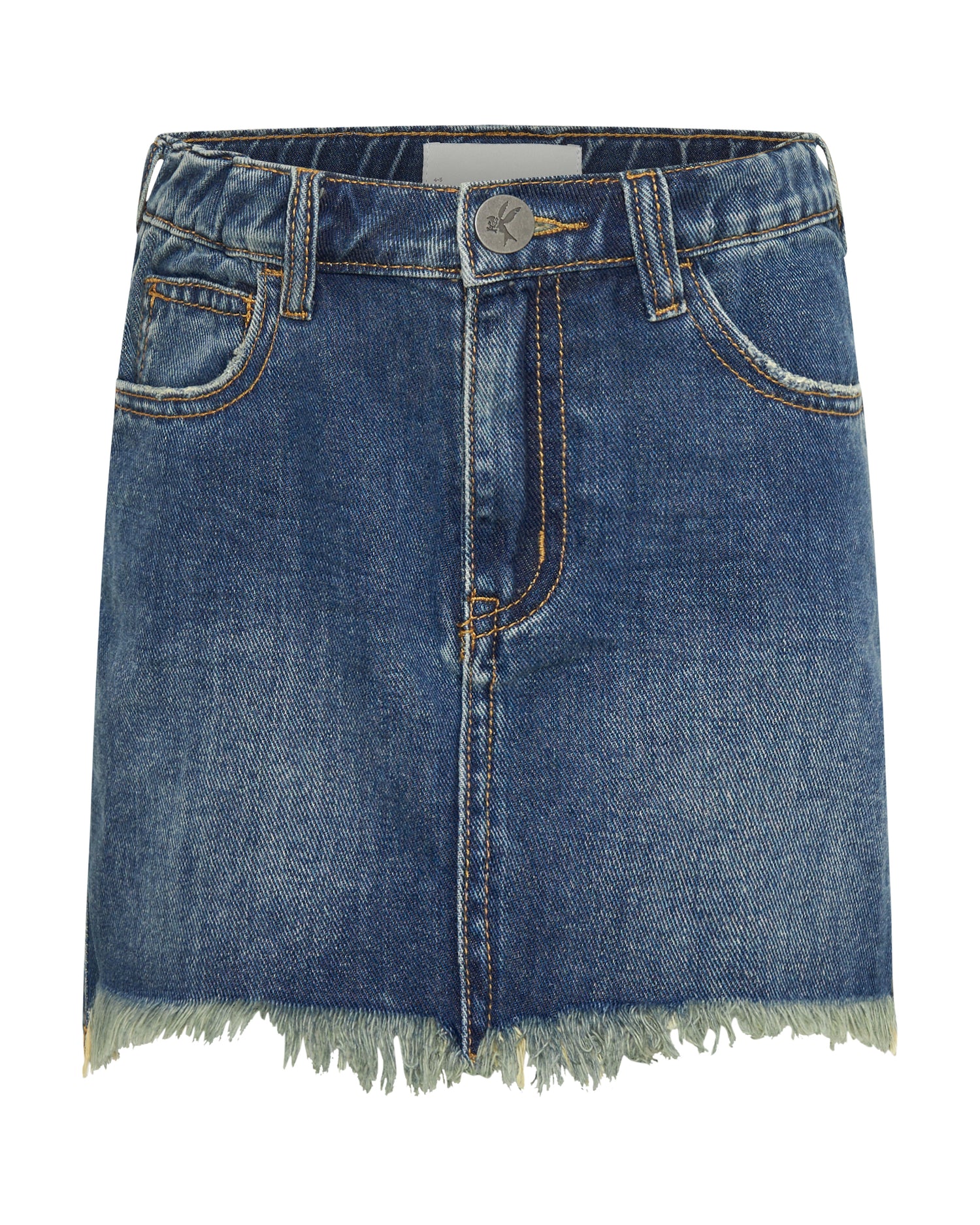 Rodeo Blue Denim Shorts 2020 High Waist Mini Denim Skirt - Dirty Indigo