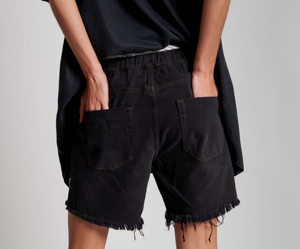 VULTURE SHABBIES DRAWSTRING MID LENGTH BOYFRIEND SHORTS