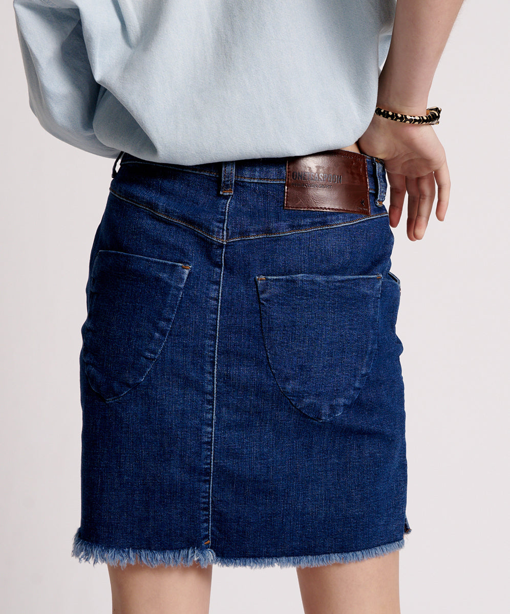 Products Preacher High Waist Stretch Denim Skirt - Alabama