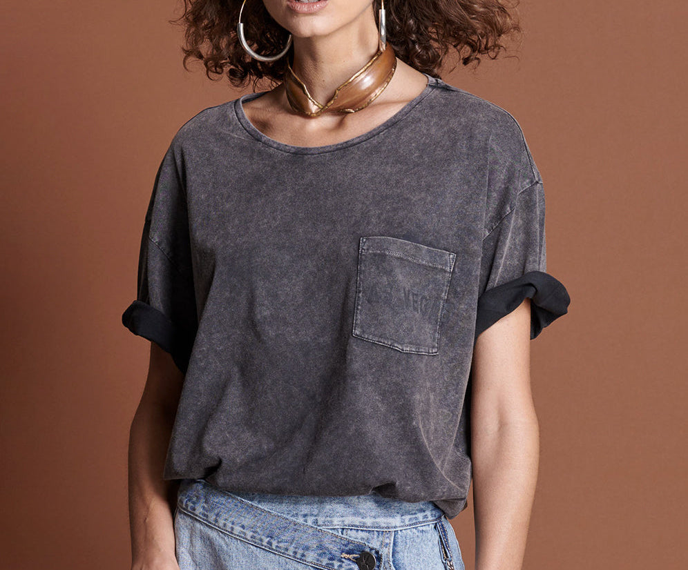 FADED BLACK LAS VEGAS SANTA FE TEE