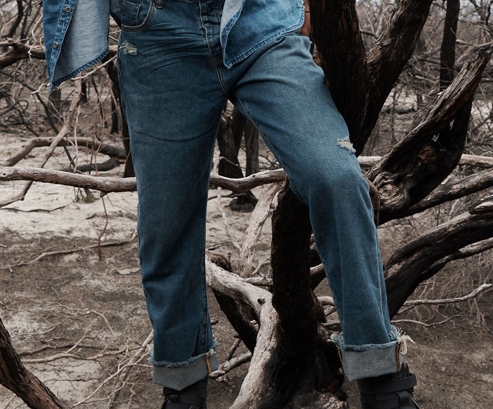 DIRTY INDIGO MR BANDITS RELAXED JEAN