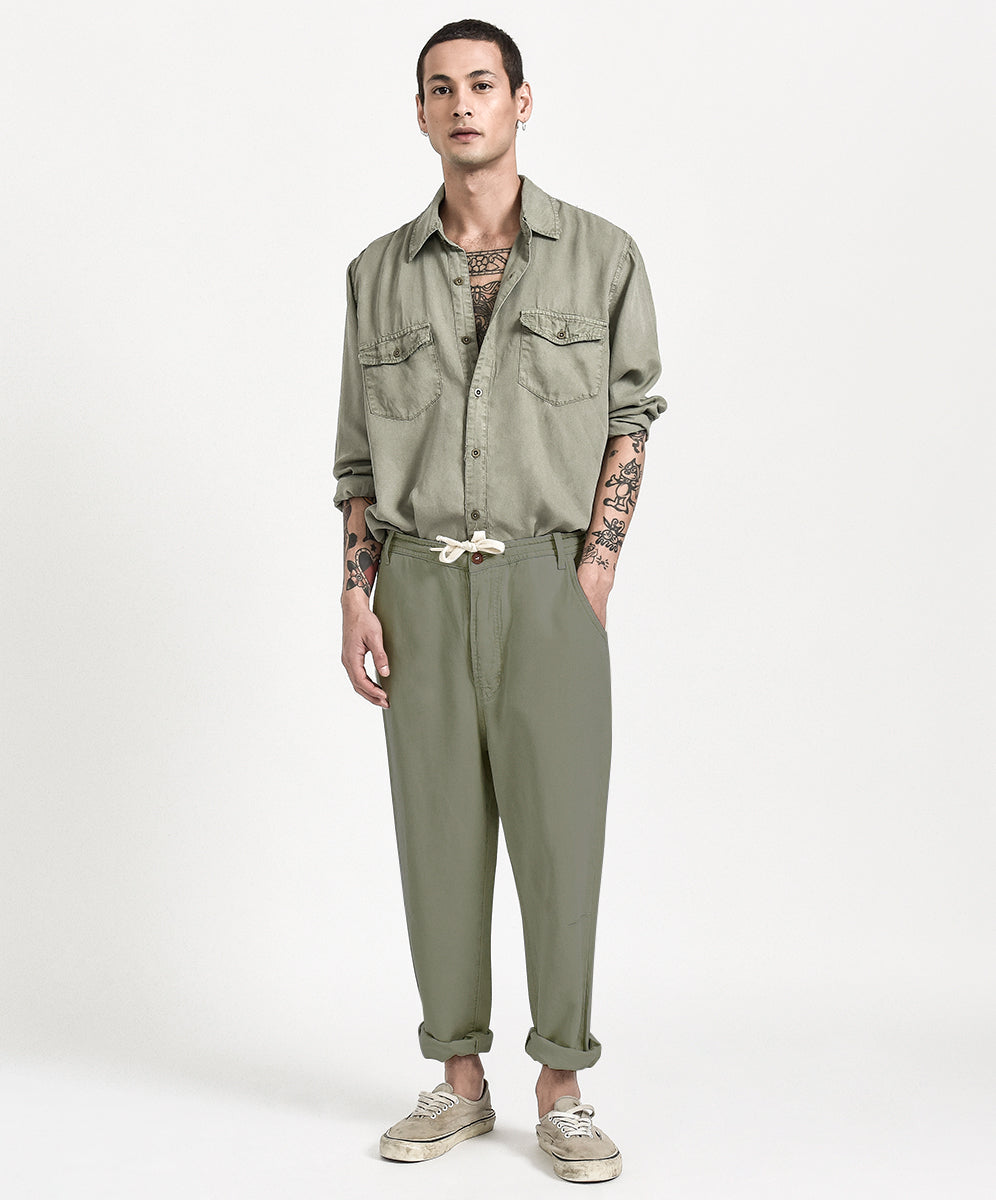 Products SAFARI RELAXED LINEN PANT KHAKI