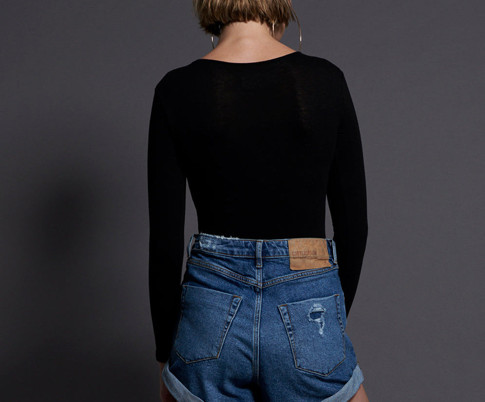 Bandits High Waist Denim Shorts - Soho Blue