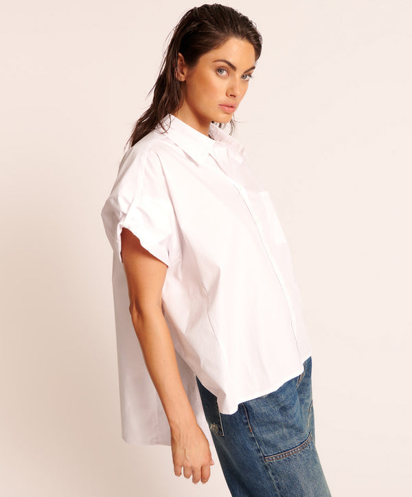 WHITE KINGS ROAD COTTON SHIRT