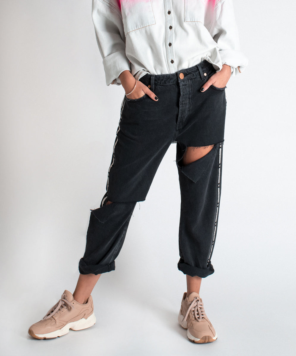 Products WORN BLACK SPORTS BANDITS RELAXED JEAN