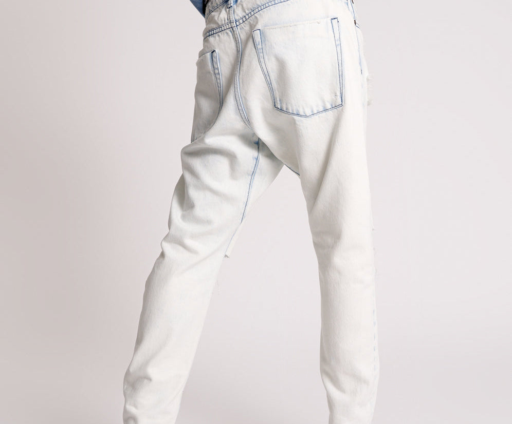Saints Low Waist Boyfriend Denim Jeans - Florence