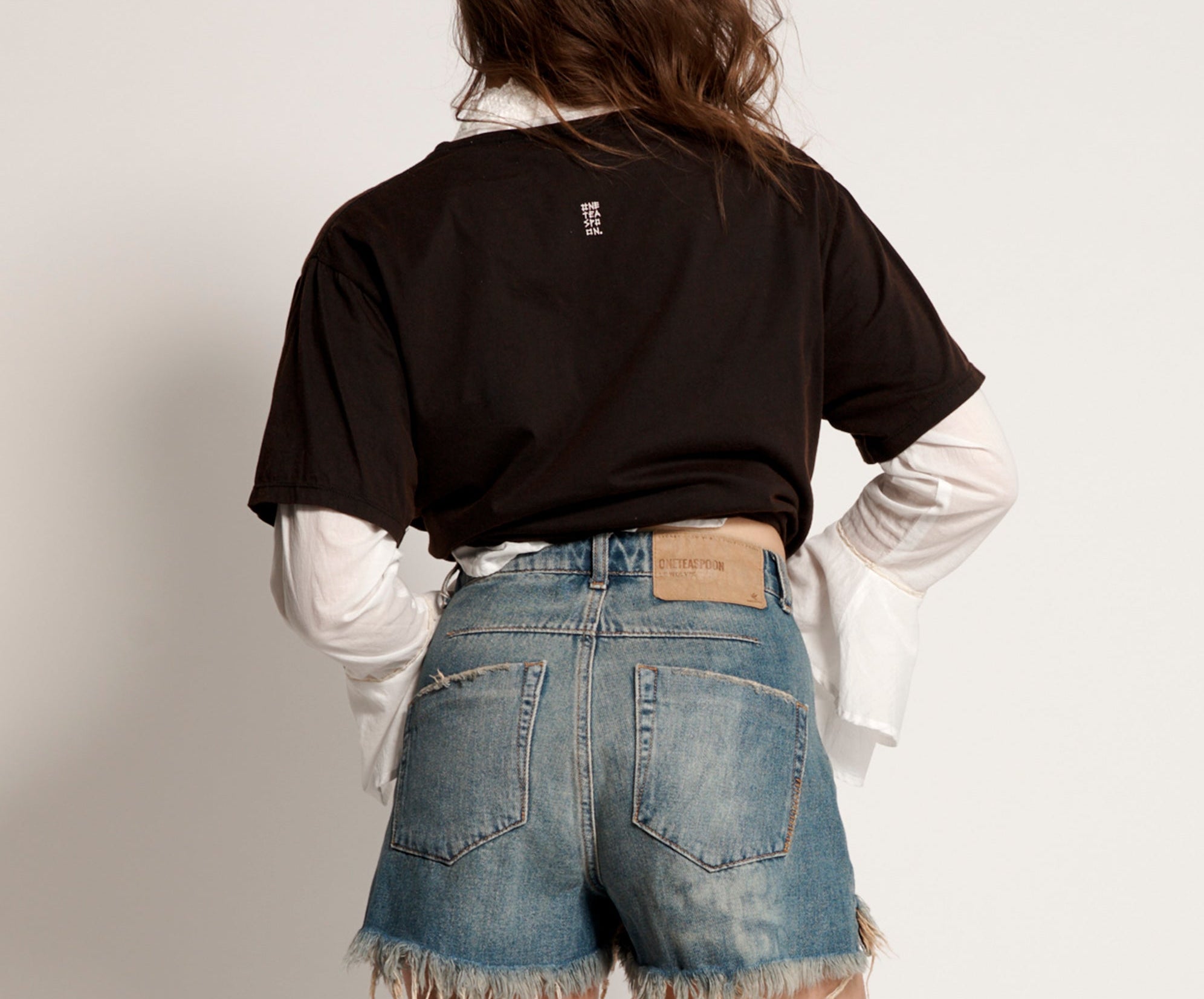 COLORADO LE WOLVES MID LENGTH DENIM SHORTS