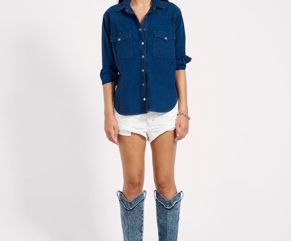 Bandits Low Waist Denim Shorts - White Beauty