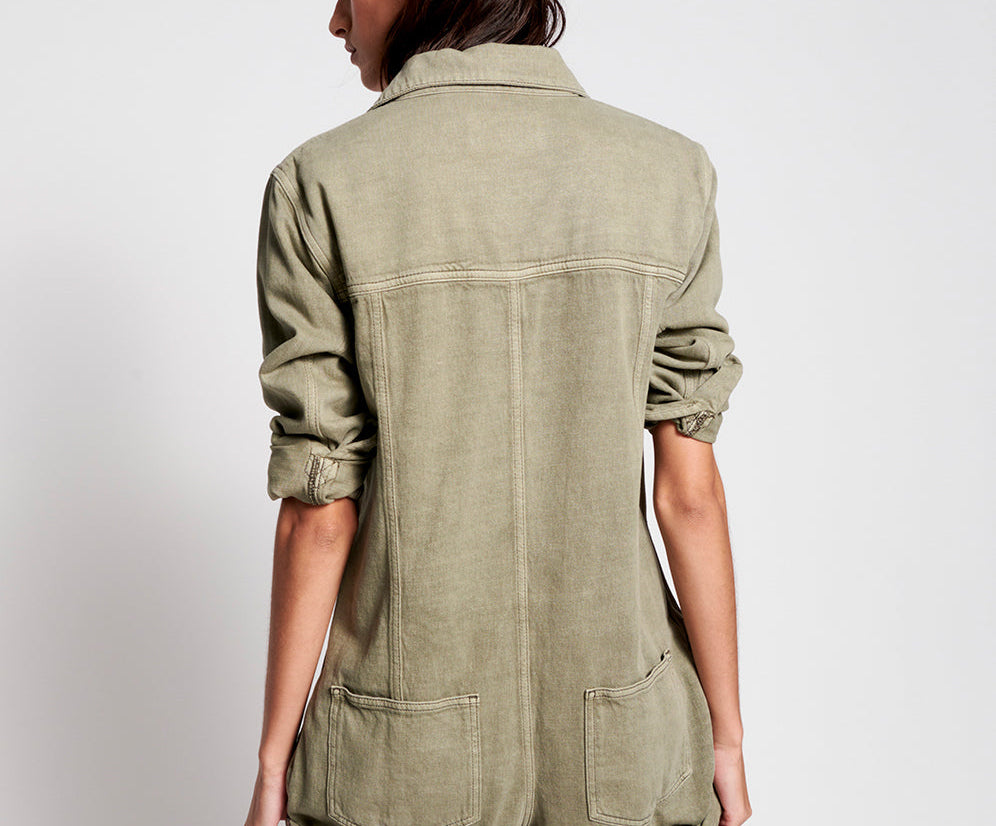 VINTAGE KHAKI CARGO PROPHECY JUMPSUIT