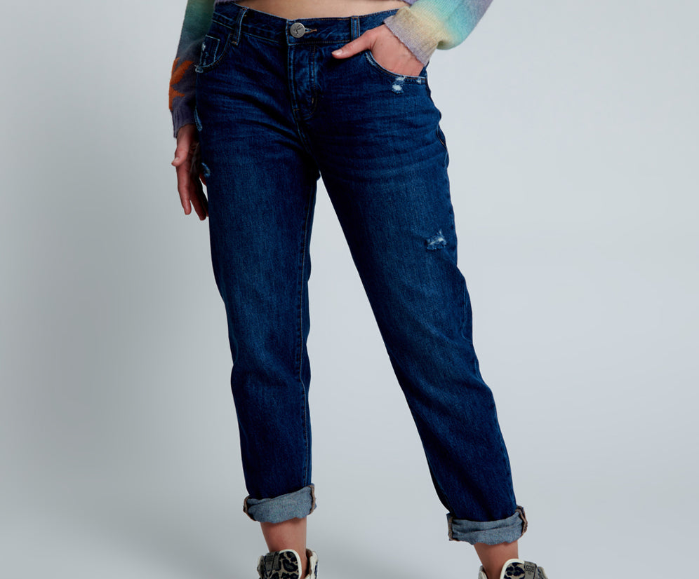DAKOTA AWESOME BAGGIES STRAIGHT LEG JEANS