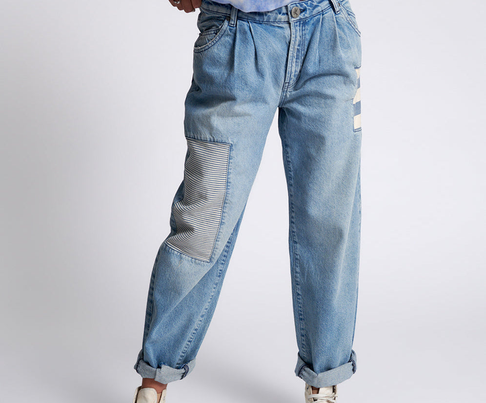 Smiths Low Waist Wide Leg Denim Jeans - Federal