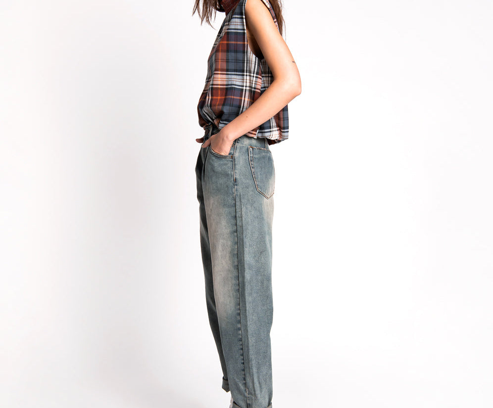 MEMPHIS SMITHS HIGH WAIST TROUSER JEAN