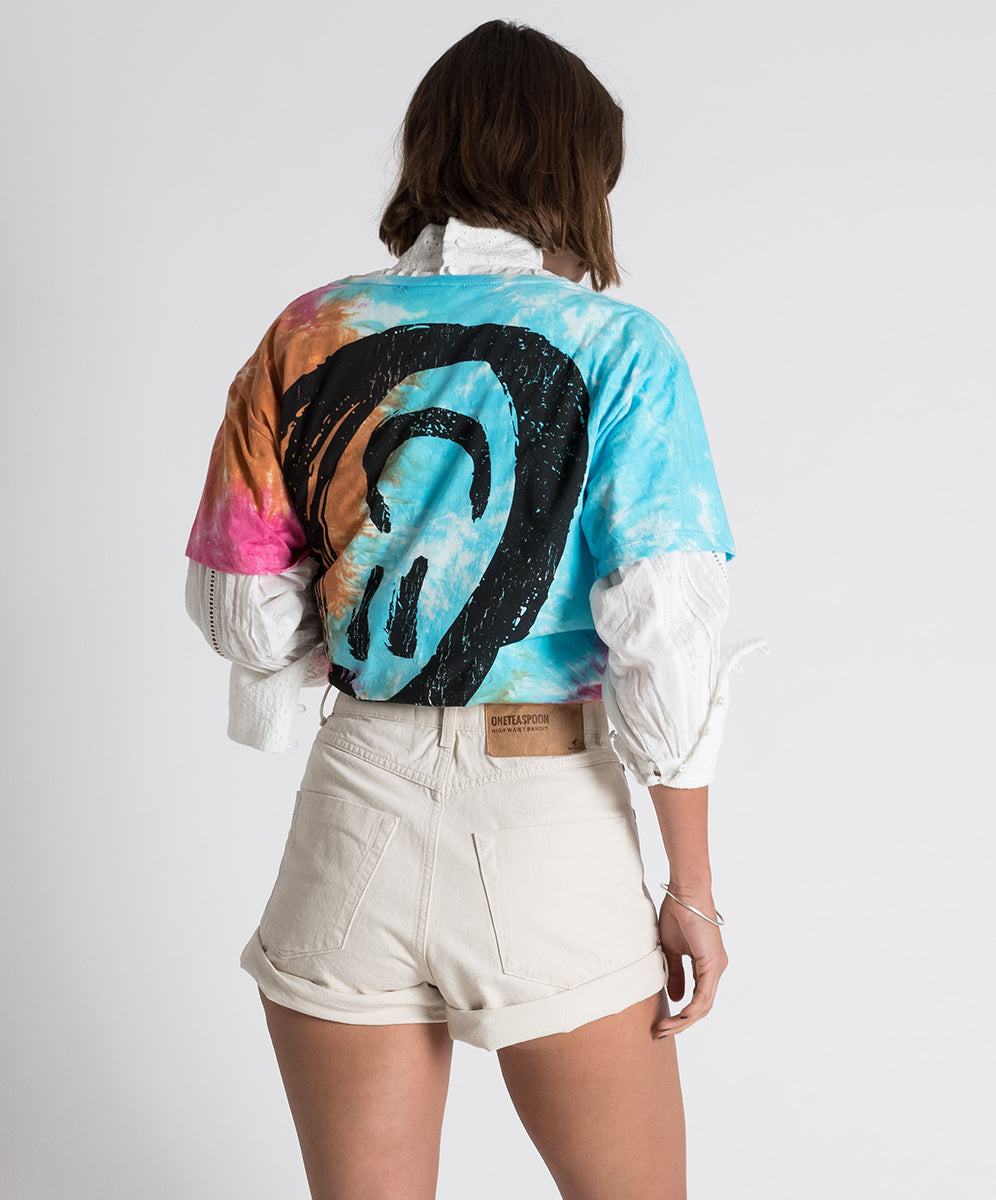Sale Bandits High Waist Denim Shorts - Nashville Cream