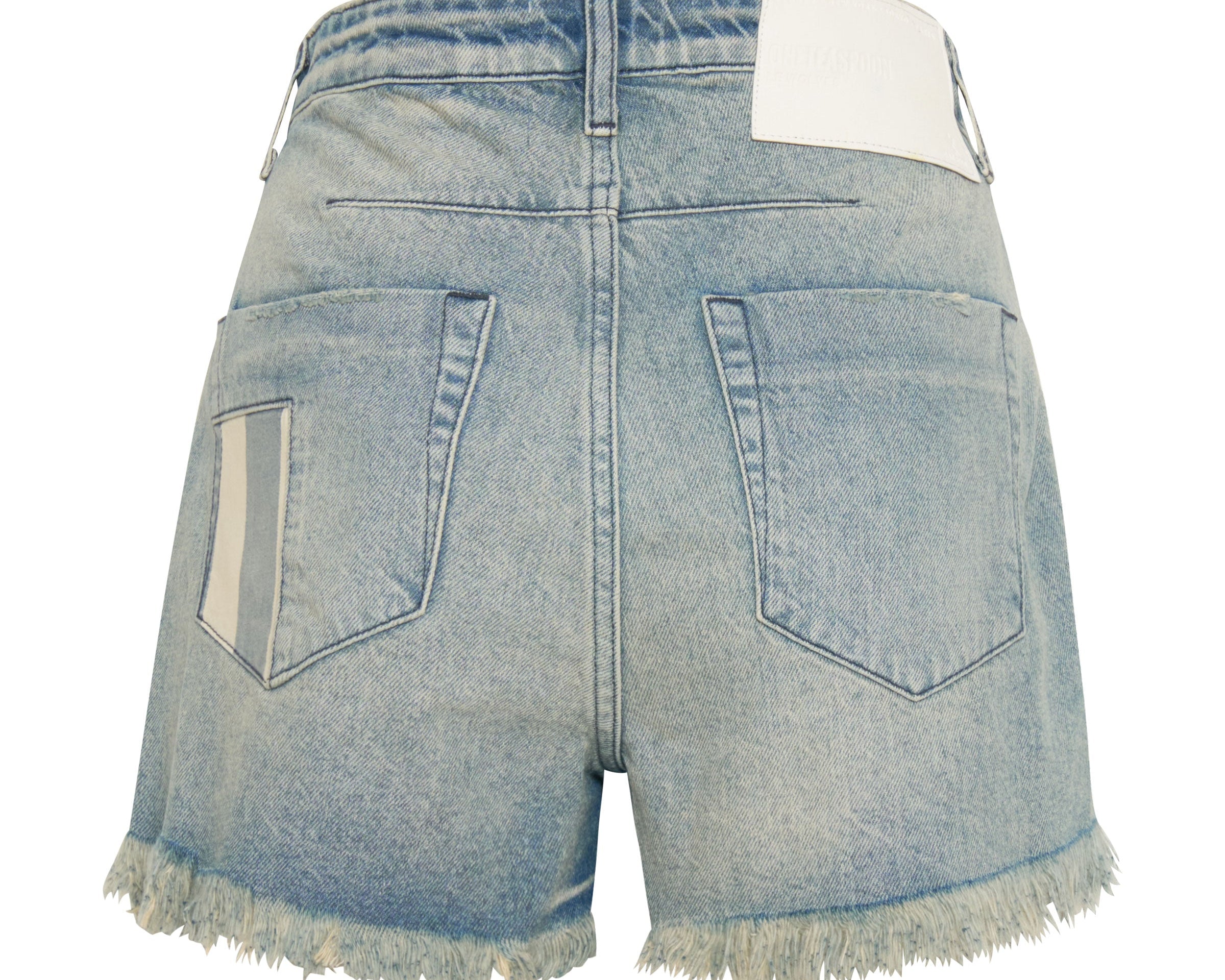JAILBIRD LE WOLVES MID WAIST DENIM SHORTS