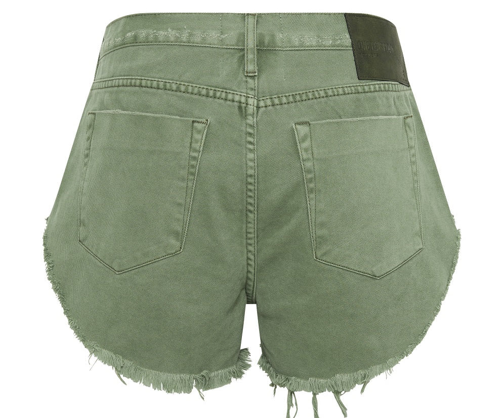 Rollers Low Waist Denim Shorts - Super Khaki