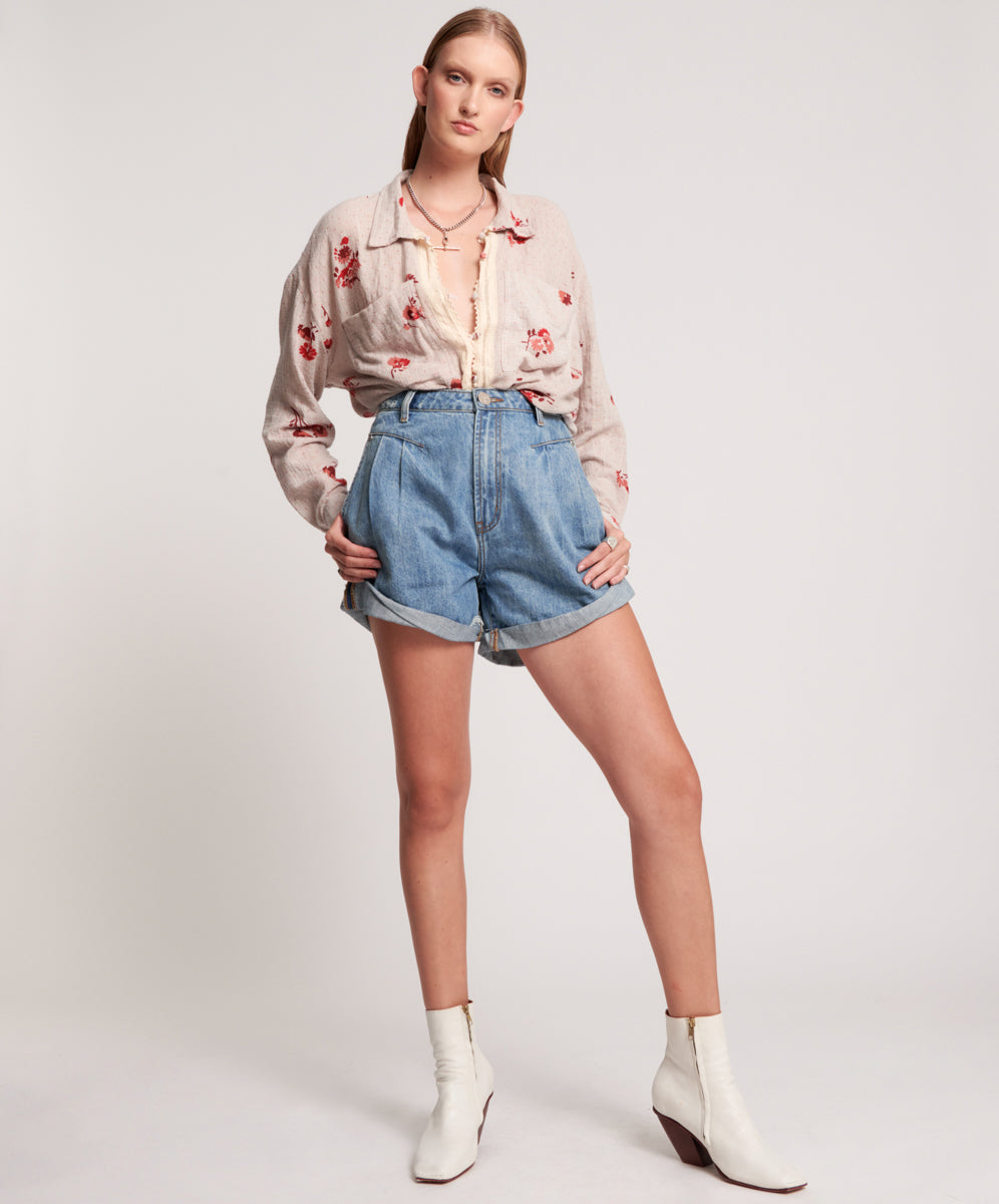Products Streetwalkers High Waist 80S Fit Denim Shorts - Venice