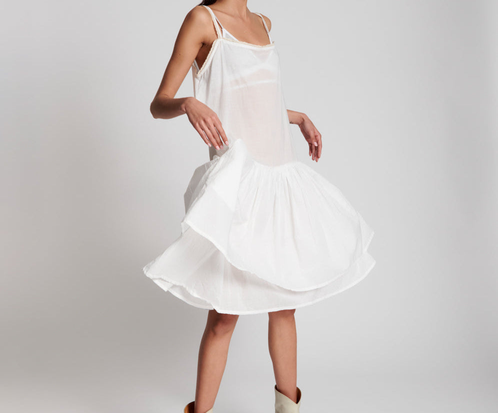 VOILE FRENCH FANTAISIE SLIP DRESS