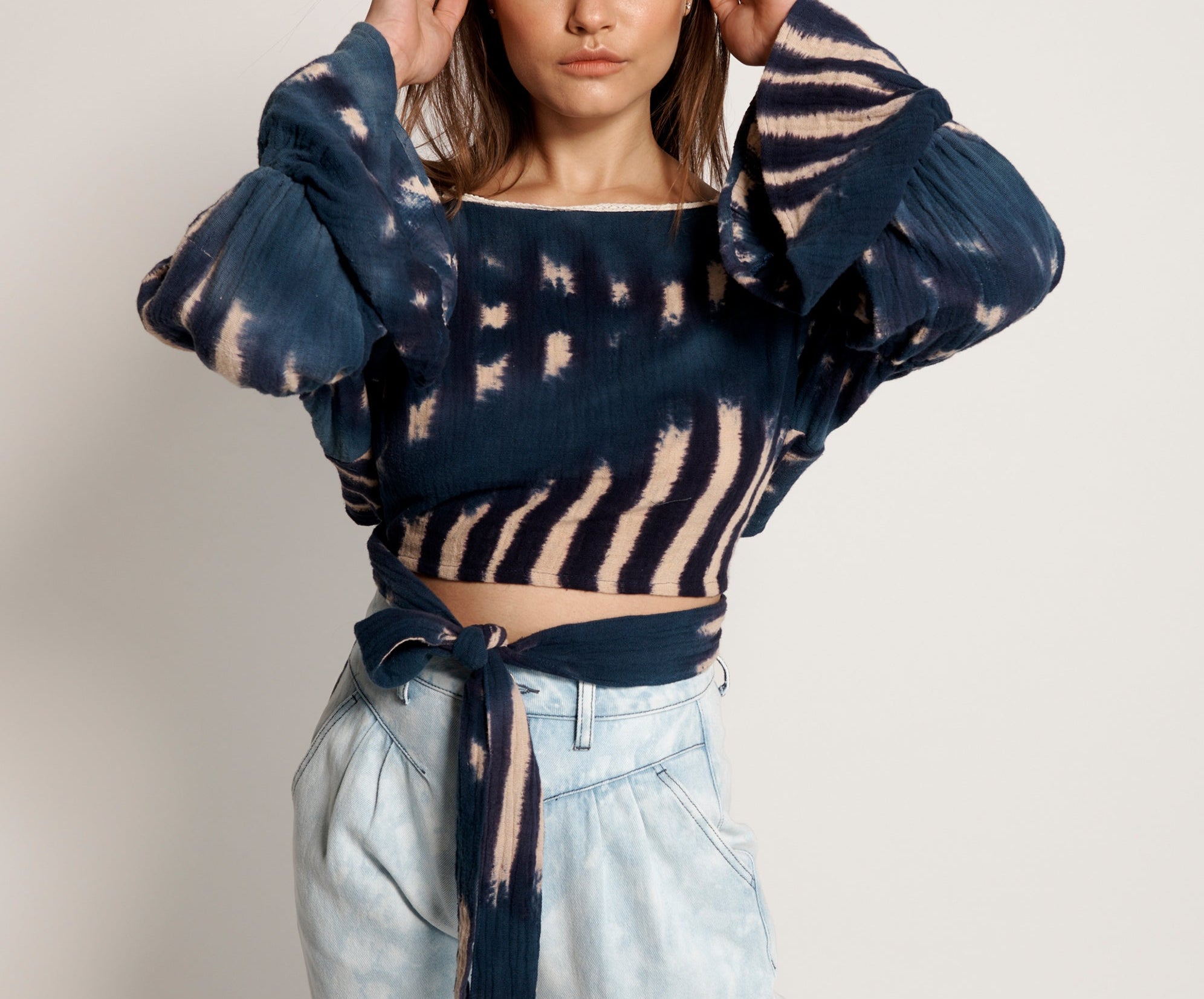 HAND TIE DYE SANTORINI NIGHTS TOP
