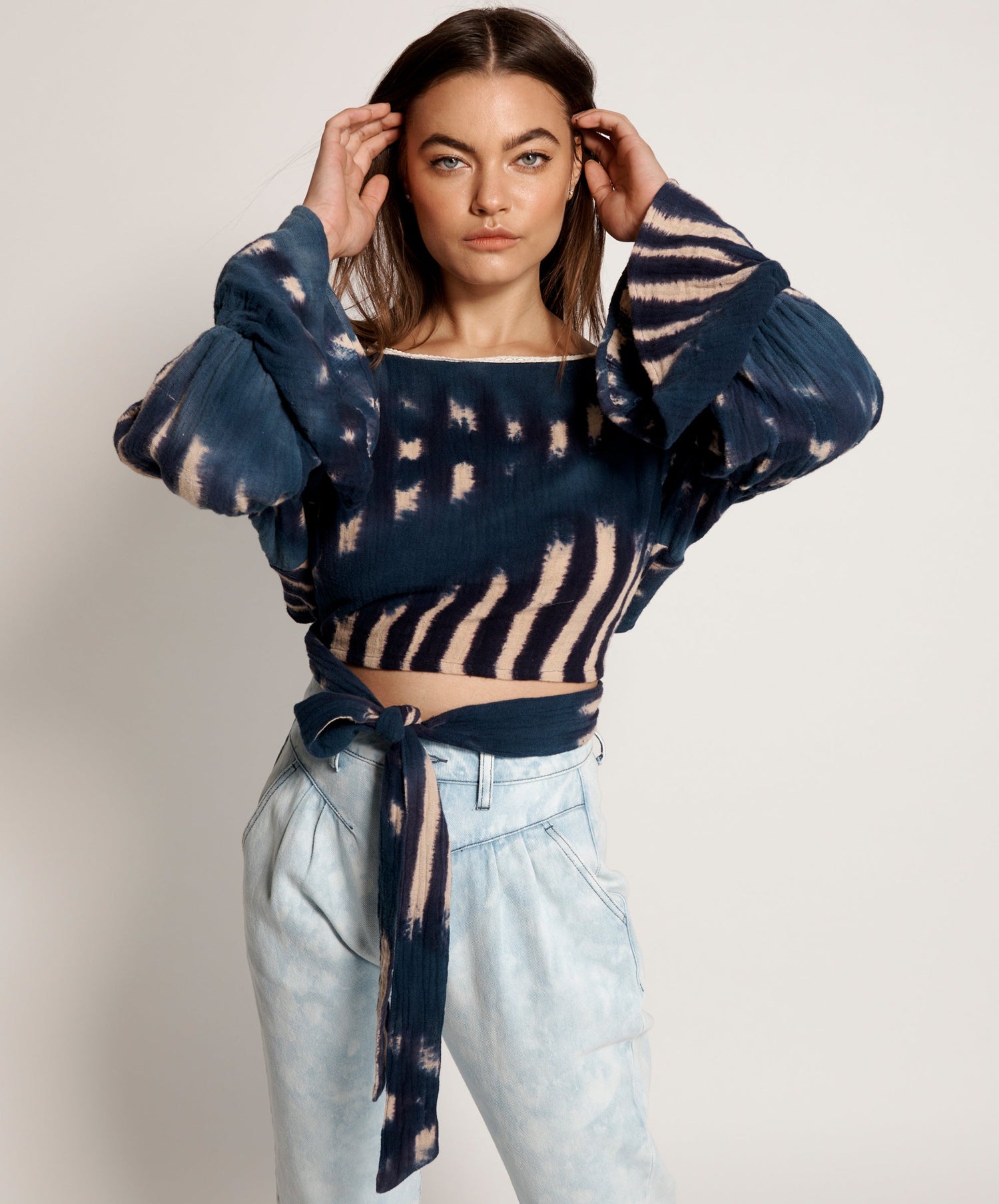 Products HAND TIE DYE SANTORINI NIGHTS TOP