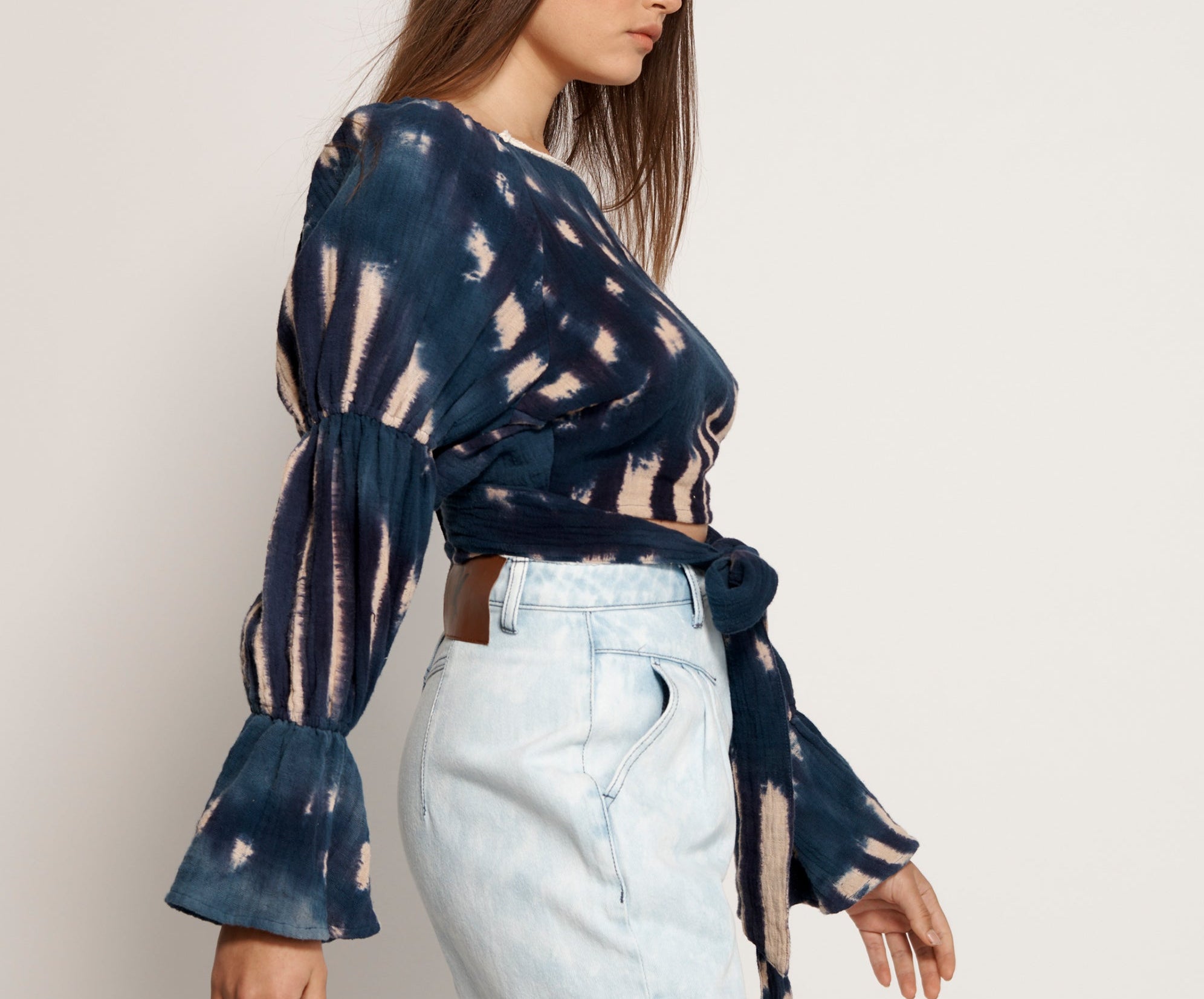 HAND TIE DYE SANTORINI NIGHTS TOP
