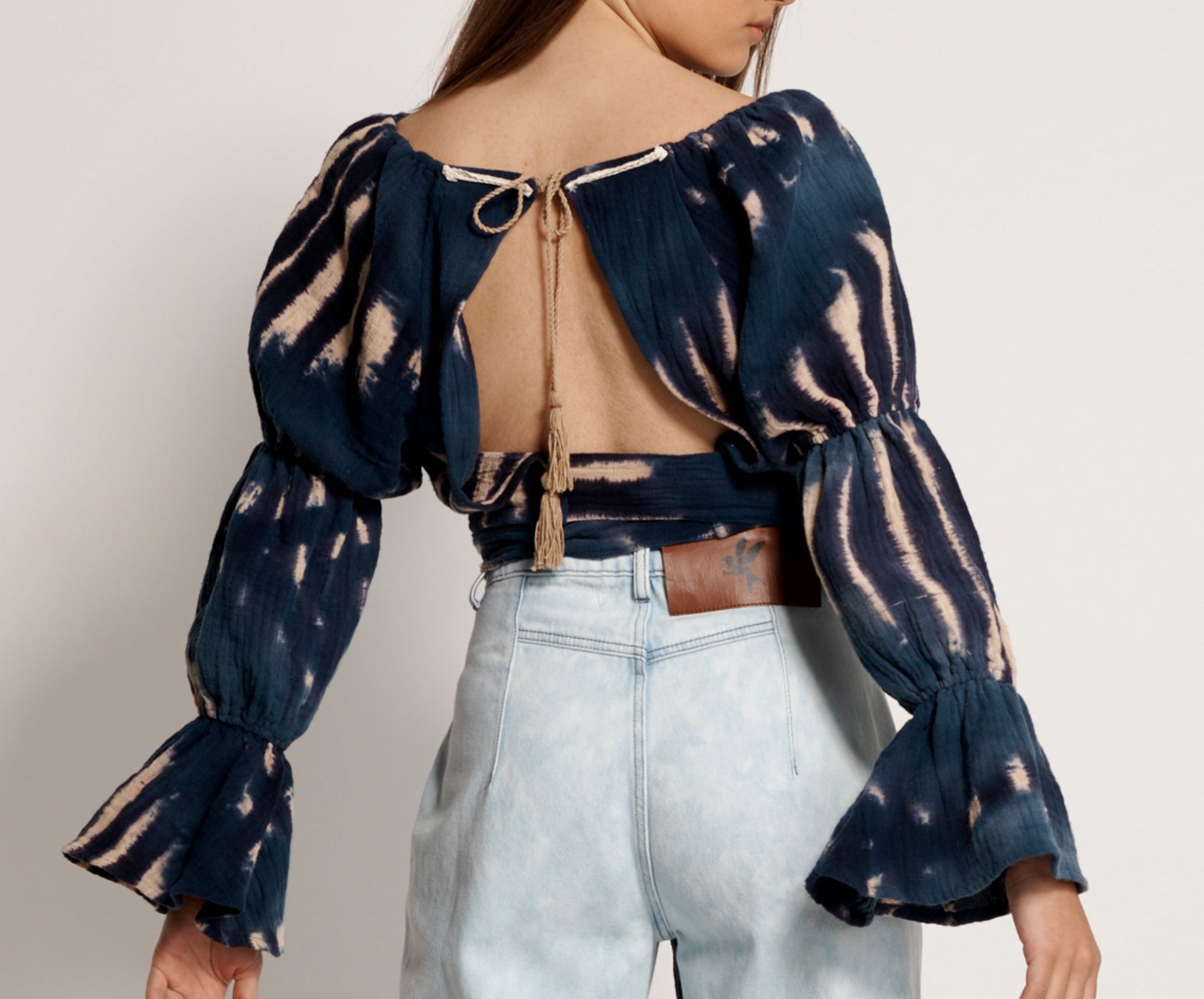 HAND TIE DYE SANTORINI NIGHTS TOP