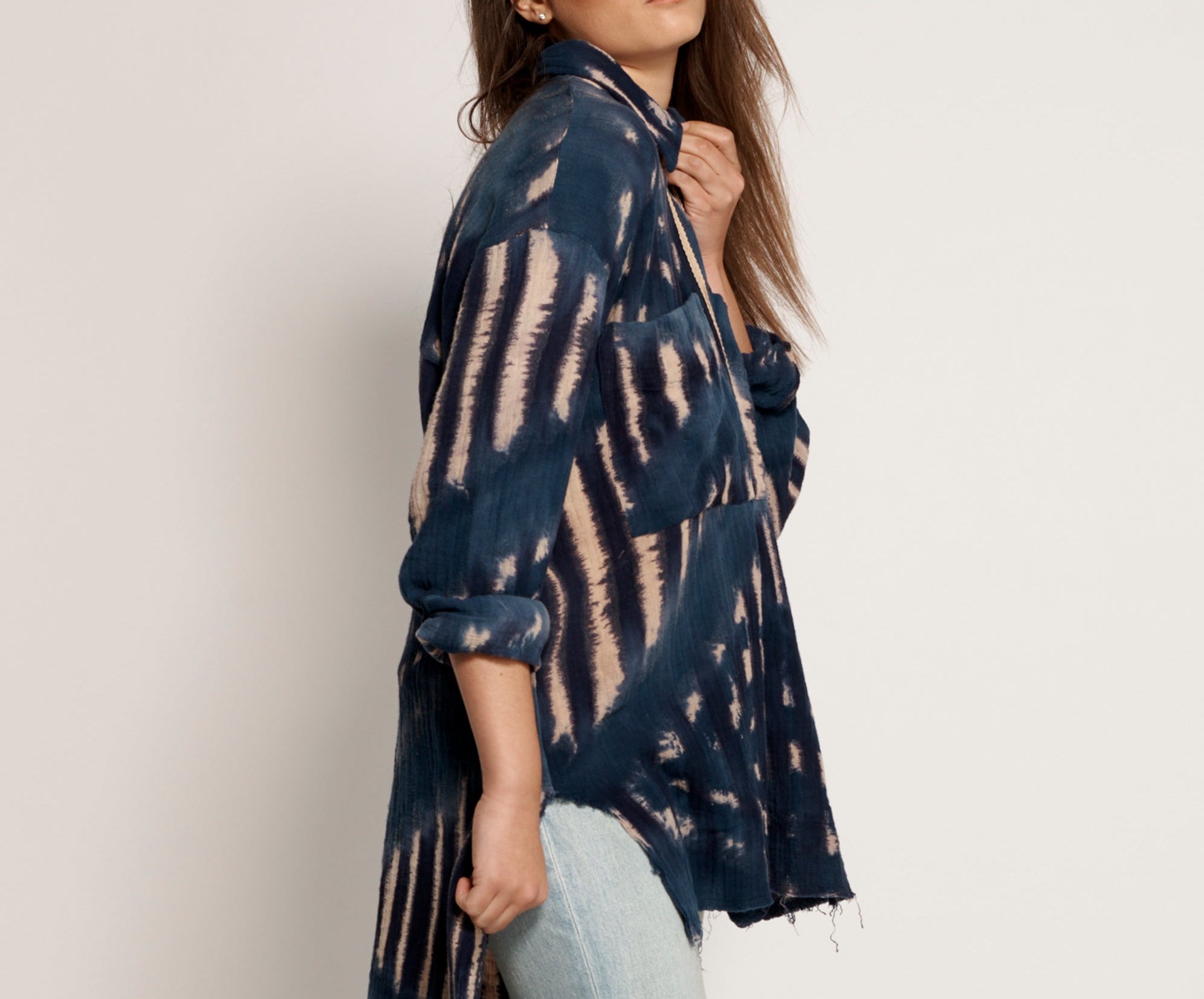 HAND TIE DYE SANTORINI SHIRT