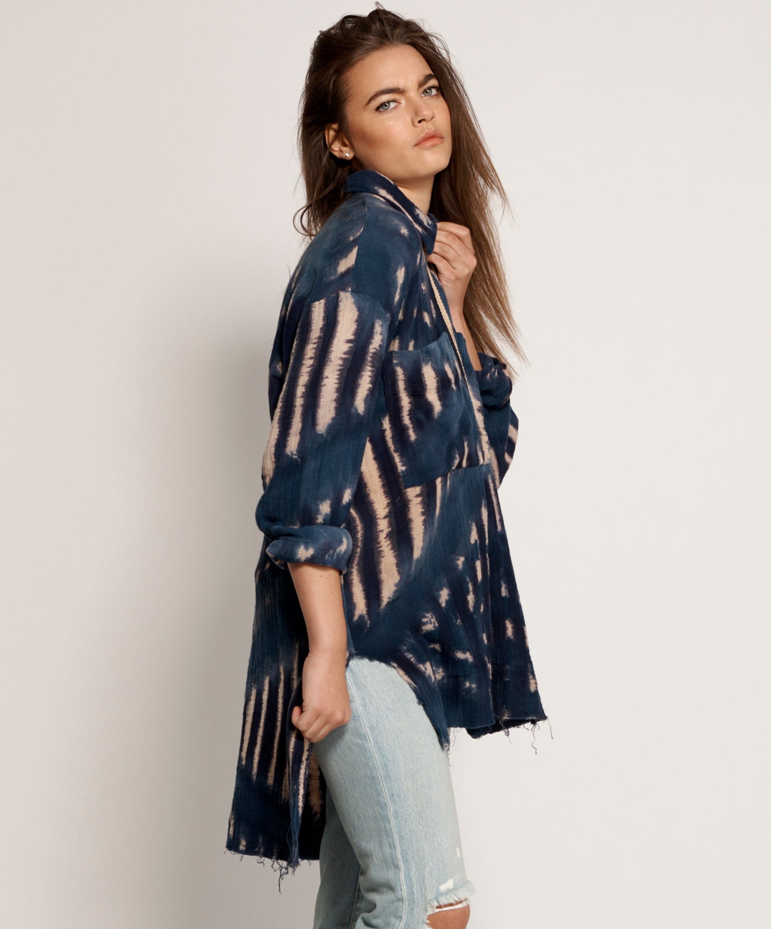 Products HAND TIE DYE SANTORINI SHIRT