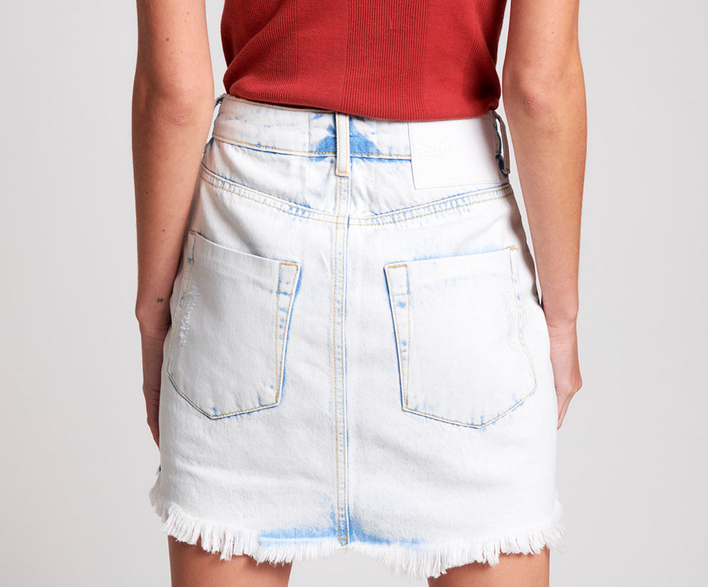 CLASSIC 2020 MINI HIGH WAIST DENIM SKIRT