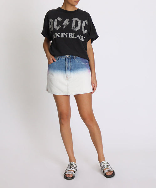 【RONRON】24SS WRAP DENIM SKIRT RE/DONE Levi's | No. 27MSKCON11229373 | Raw Waist Mini Skirt