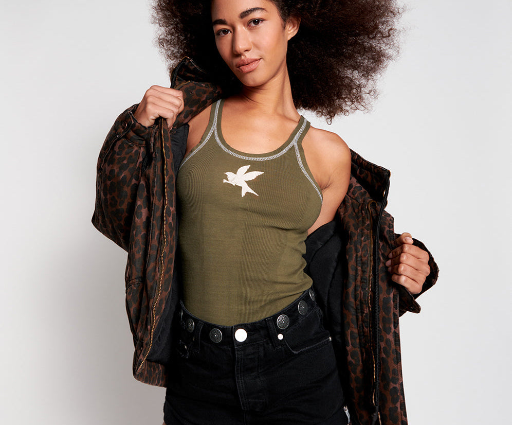 Bandits High Waist Studded Denim Shorts - Black