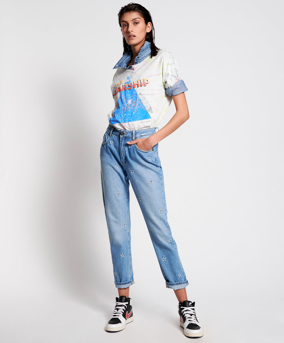 Products PACIFIC STAR AWESOME BAGGIES HIGH WAIST STRAIGHT LEG JEANS