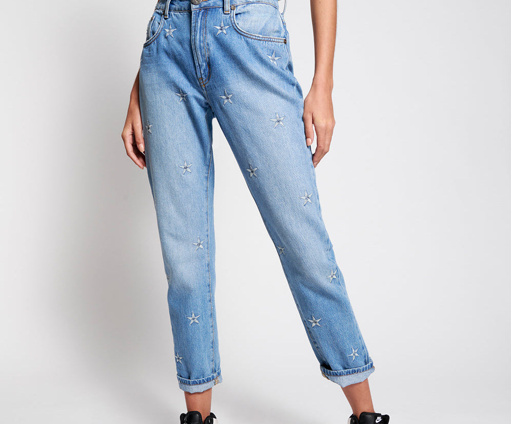 PACIFIC STAR AWESOME BAGGIES HIGH WAIST STRAIGHT LEG JEANS