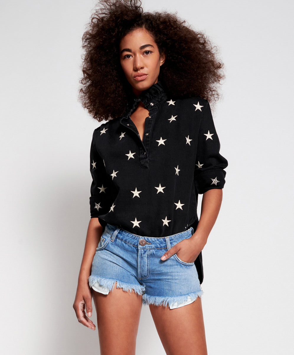 Products PACIFICA DUKES LOW WAIST MINI DENIM SHORT