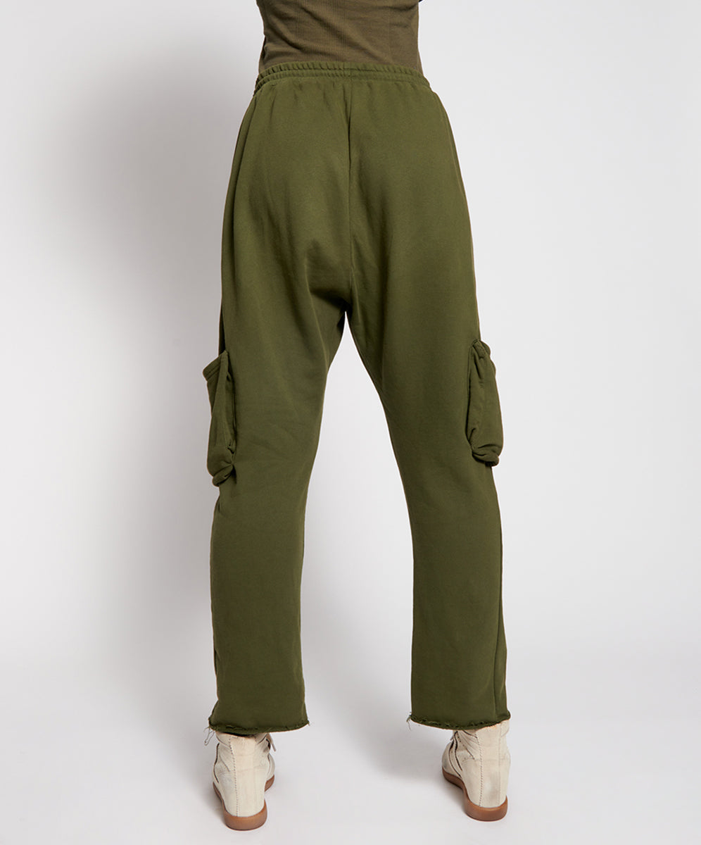 Goldie Army Sweat Pants - Khaki