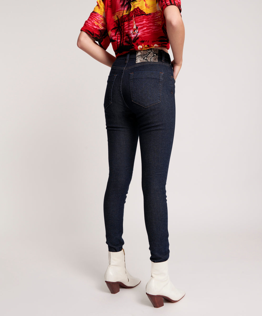 Products Freebirds Ii High Waist Stretch Skinny Denim Jeans - Raw Blue
