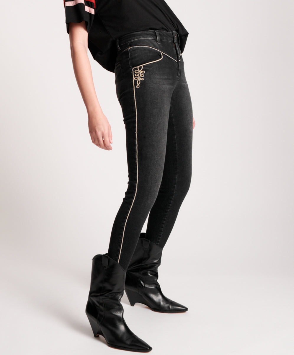 Products Preachers High Waist Skinny Stretch Denim Jeans - Sonic Black