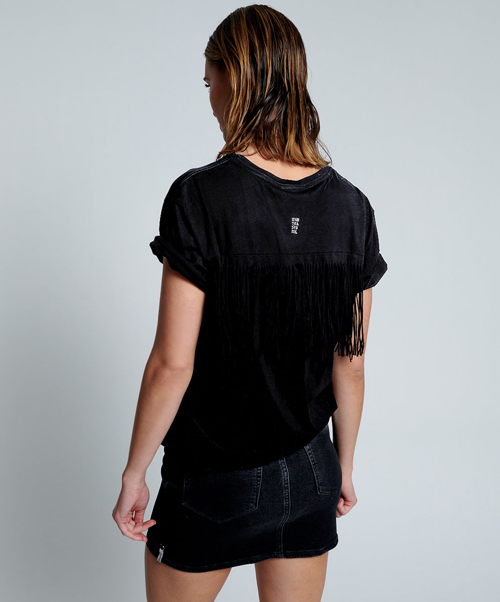 Products SONIC BLACK STRETCH 2020 MINI HIGH WAIST DENIM SKI