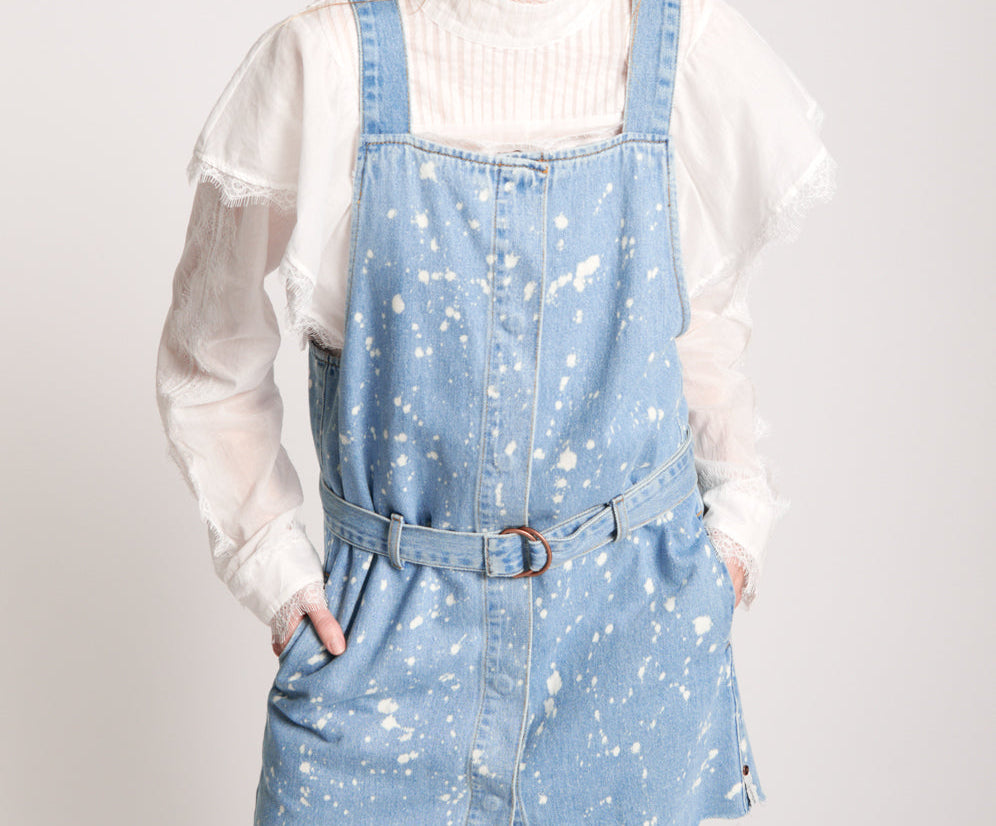Denim Mini Pini Dress - Royal Salt