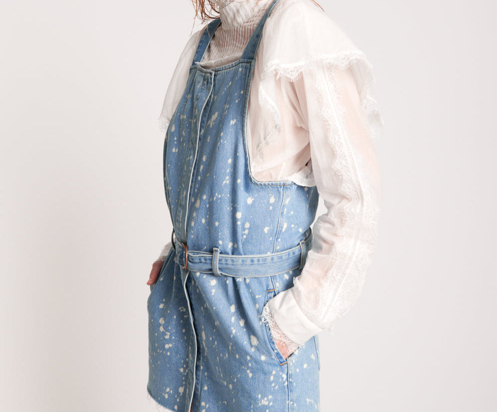 Denim Mini Pini Dress - Royal Salt