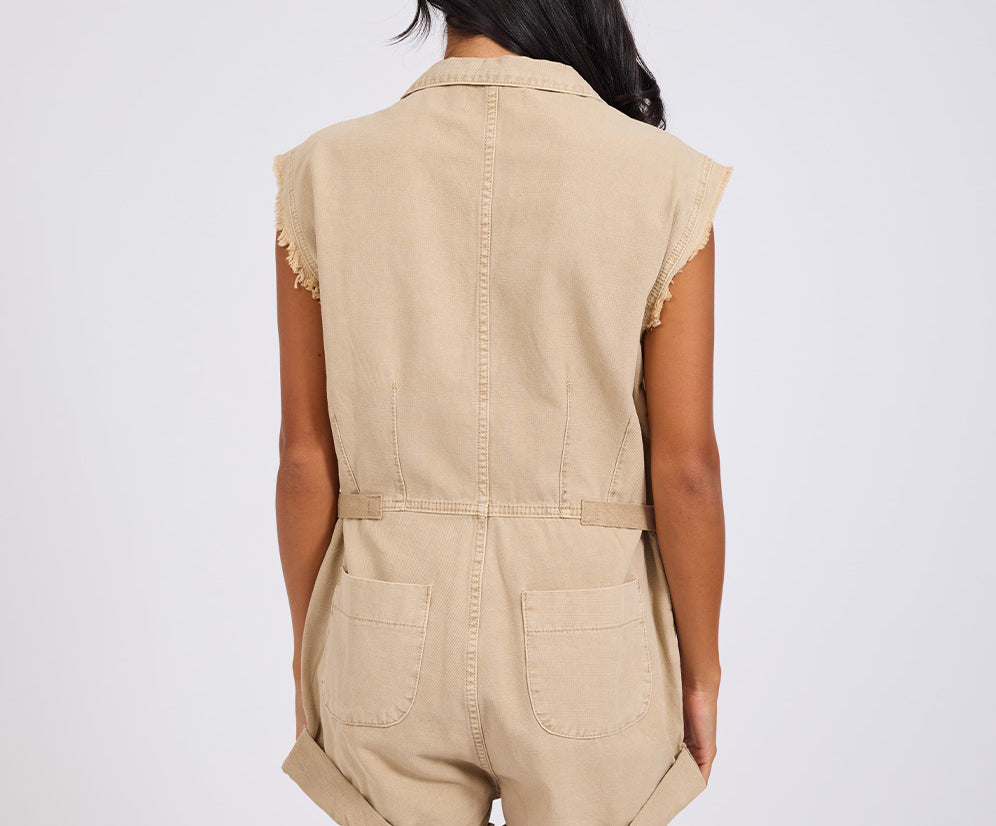 Safari Bandit Overalls - Stone