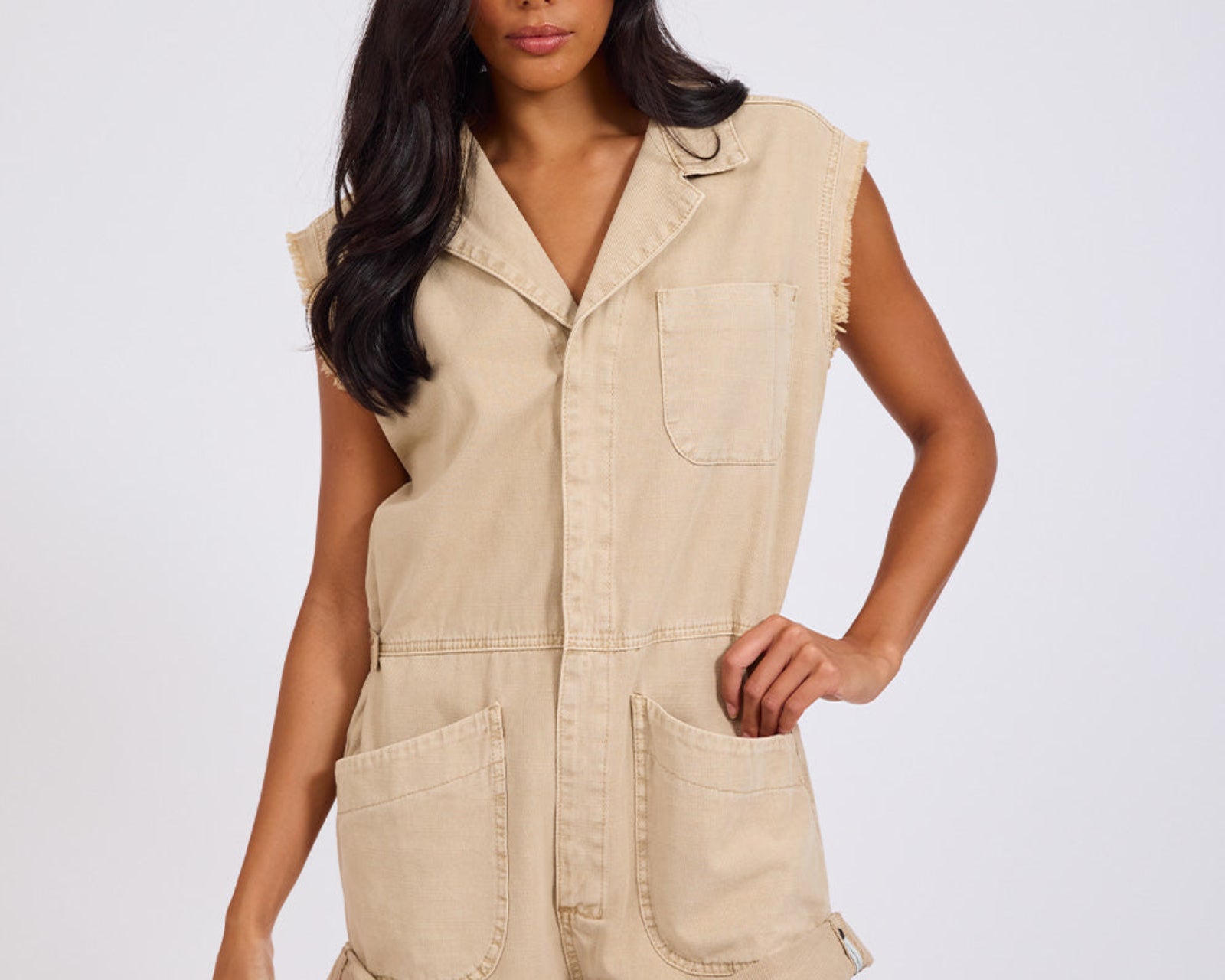 Safari Bandit Overalls - Stone