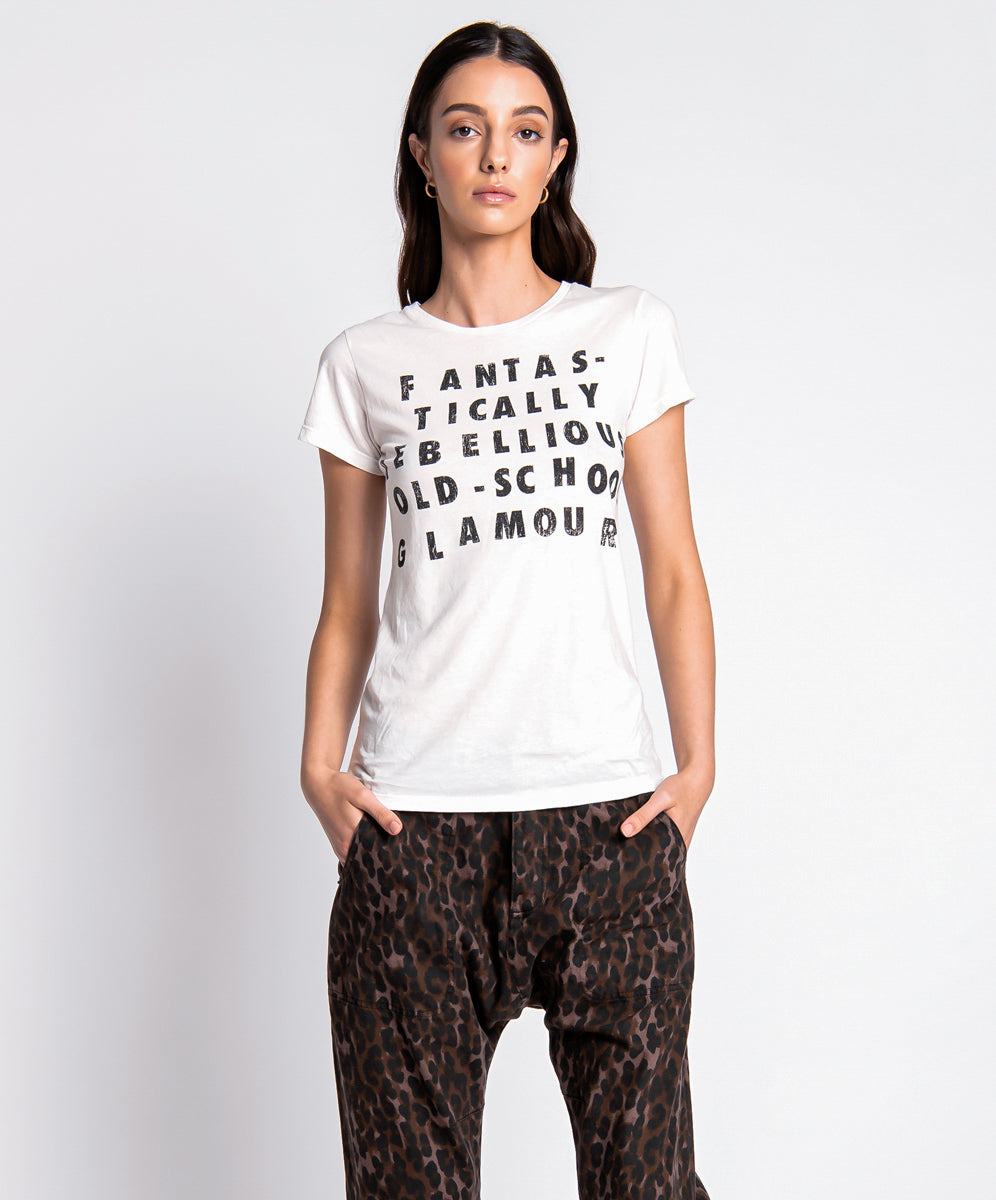 Products REBEL GLAM FITTED TEE