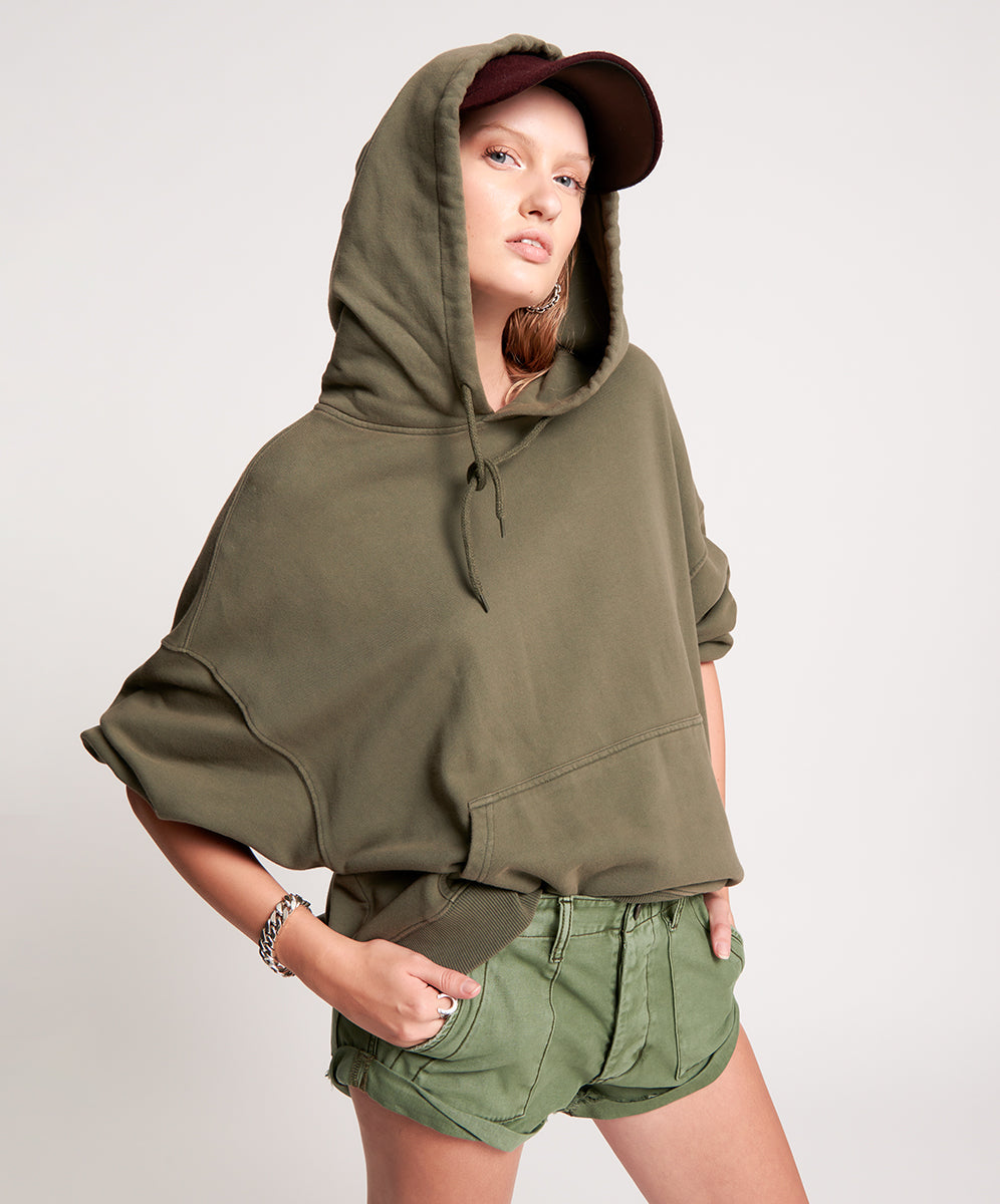 Products LIGHTNING BOLT KHAKI BATWING HOODY