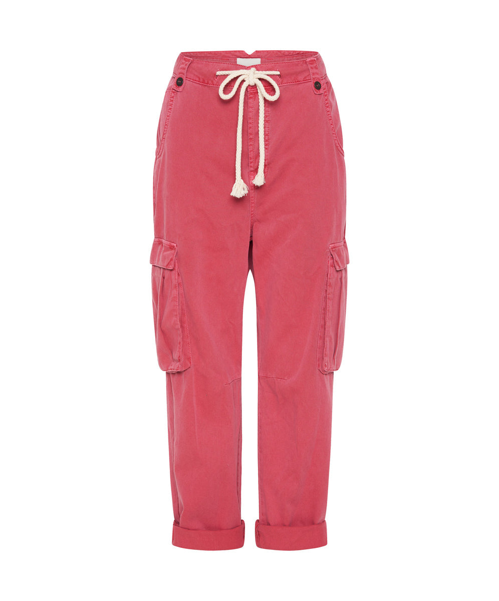 Products Safari High Waist Relaxed Tapered Denim Jeans - Red Envy
