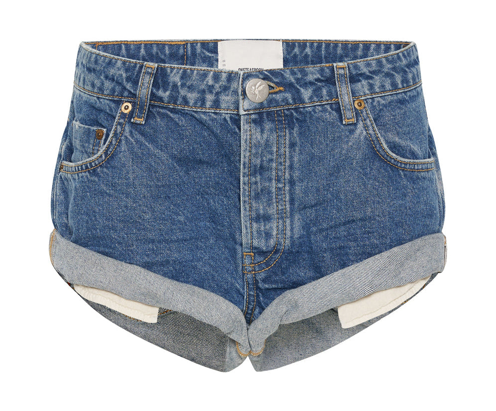 ROSEWOOD BLUE BANDITS LOW WAIST DENIM SHORT